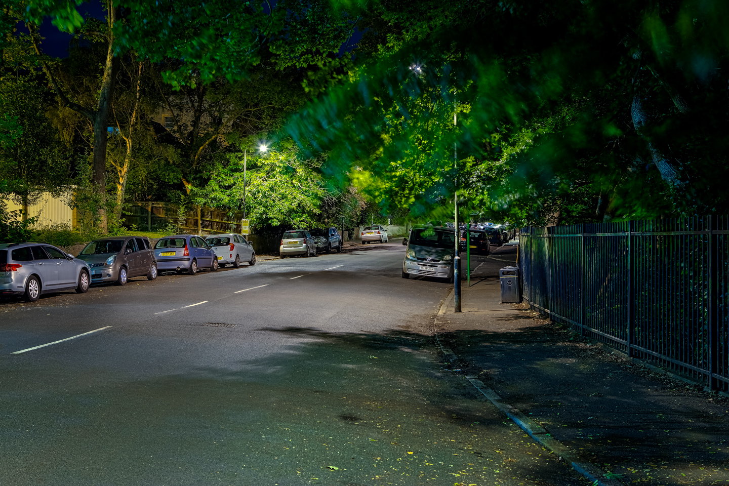 Crescent Wood Road at the entrance to Sydenham Hill Wood