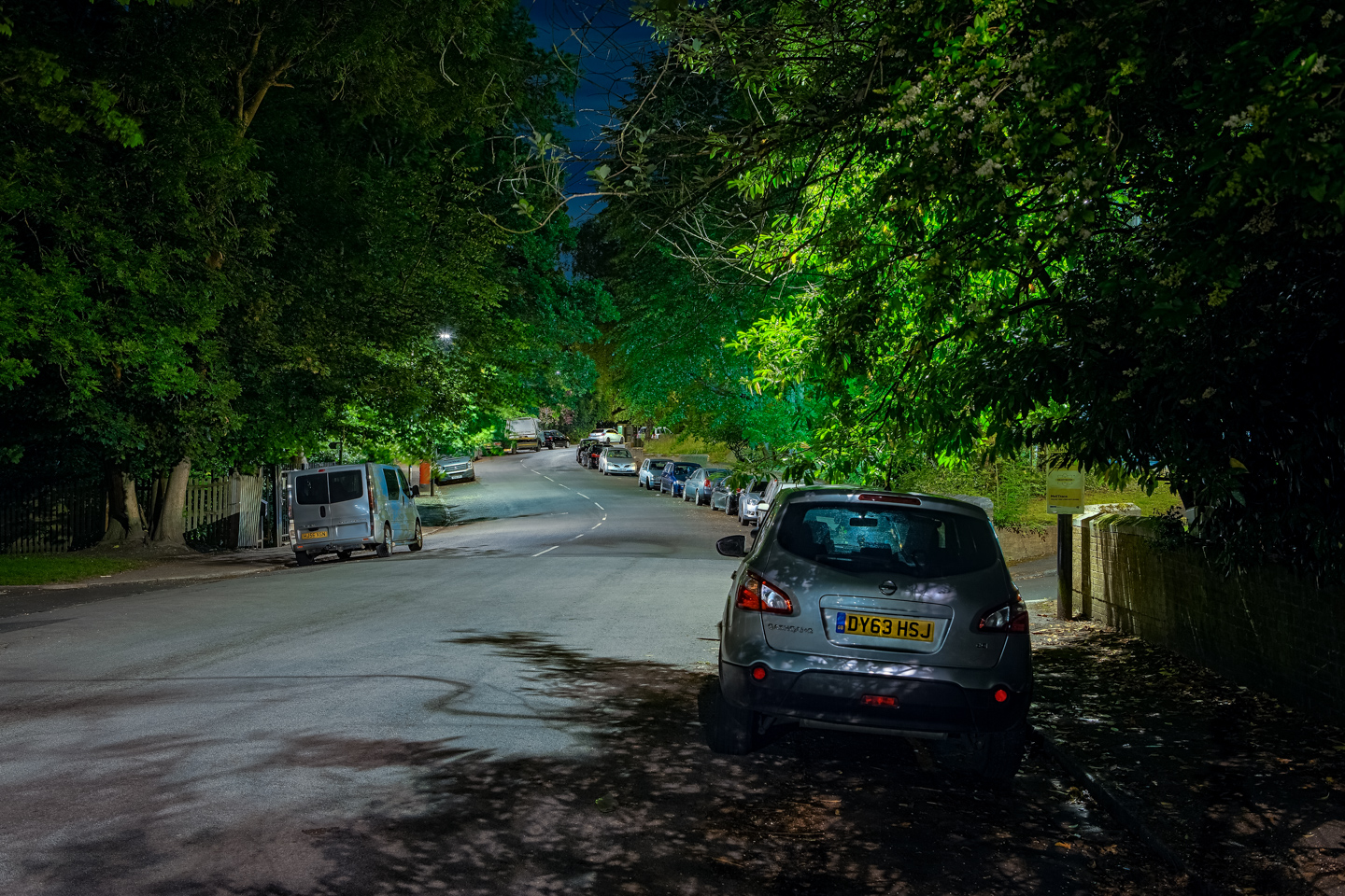 Crescent Wood Road looking east toward Sydenham Hill